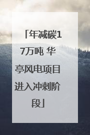 年减碳17万吨 华亭风电项目进入冲刺阶段